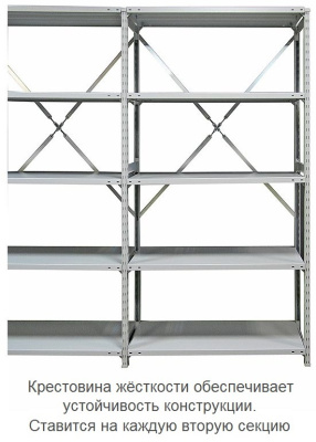 Стеллаж металлический ТСУ 2-150